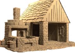 Medieval Blacksmith Shop Mini Buidling 28mm Noble Knight Games