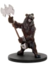 Dwarven Werebear Hybrid Form D D Mini Dragoneye Noble Knight Games