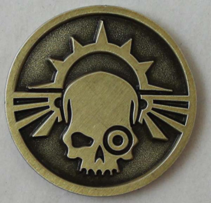 Warhammer 40 000 Cyber Skull Coin 40k Noble Knight Games