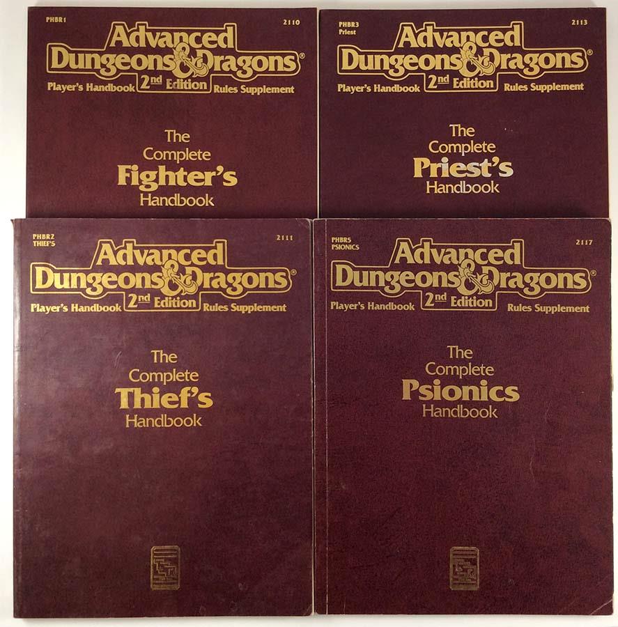 Ad D 2nd Edition Character Pack 4 Books Ad D 2nd Ed Noble