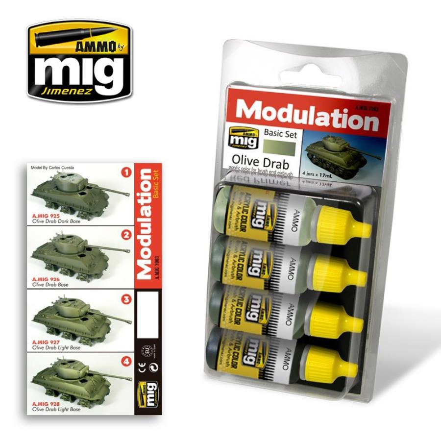 Olive Drab Color Set Paint Sets Noble Knight Games
