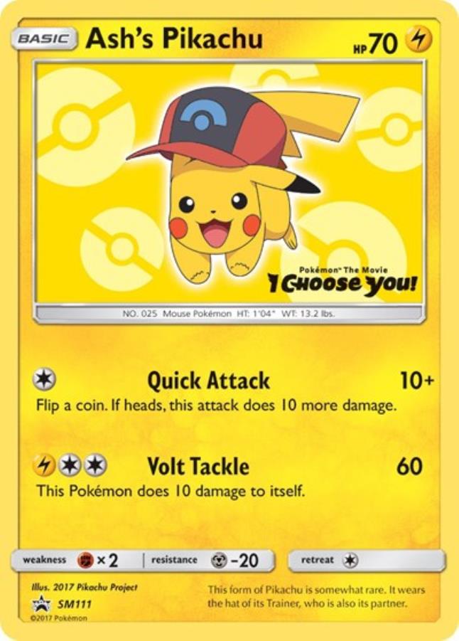 Ashs Pikachu Sm111 P Sm111 Sun Moon Promos Noble