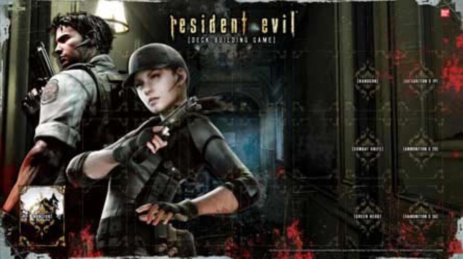 Resident Evil Dbg Chris Jill Game Mat Cardgame Noble Knight Games