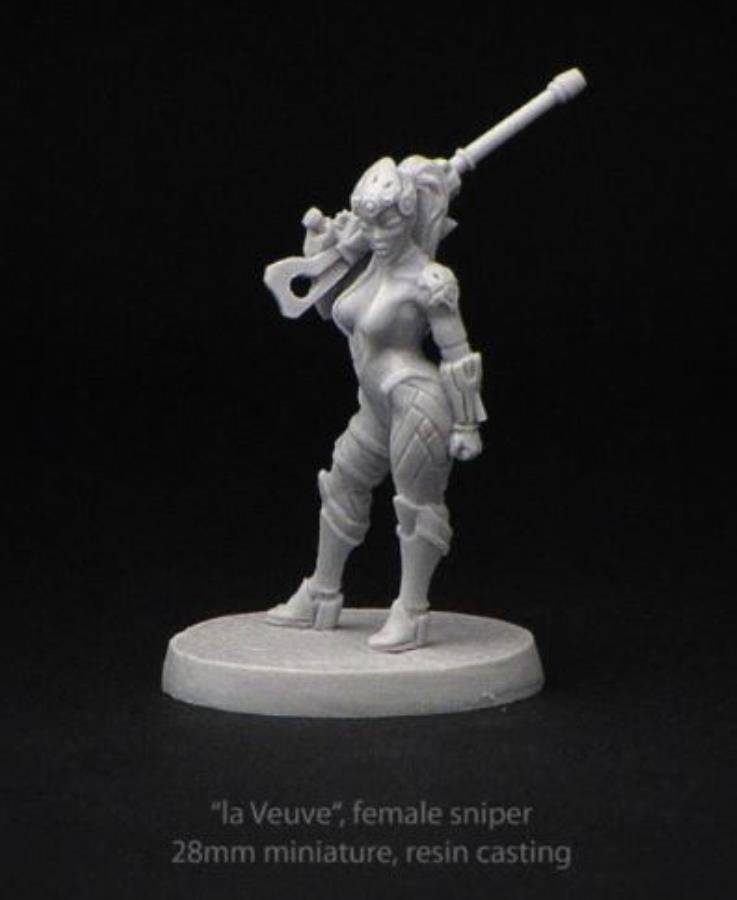 Brother Vinni Sci Fi Mini 28mm La Veuve Female Sniper Pack Mint Forterecruit Co Za