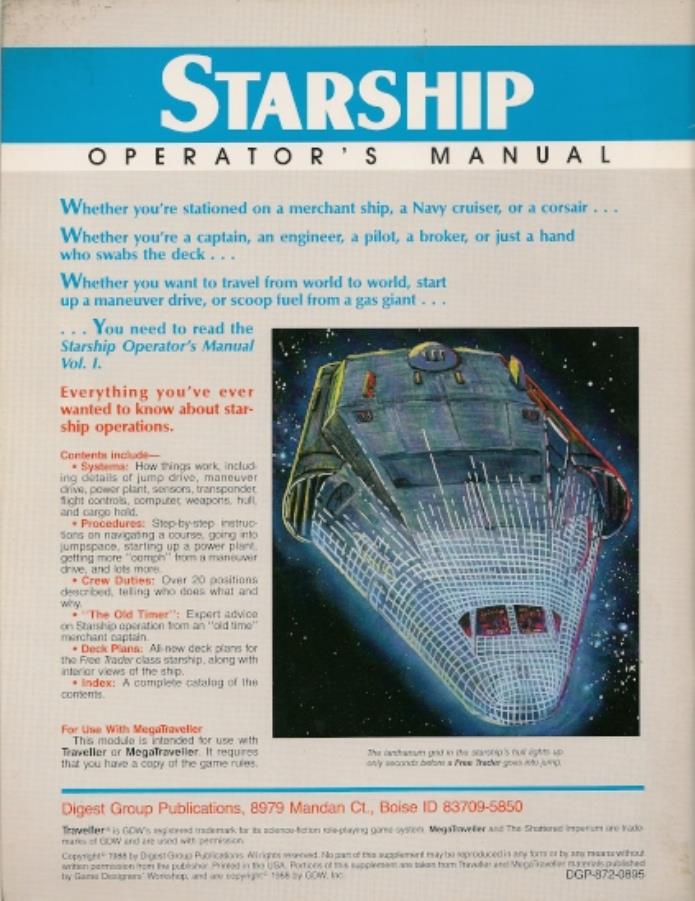 Wallpaper Starship Operator S Manual 1 2nd Edition Megatraveller For iPhone Free