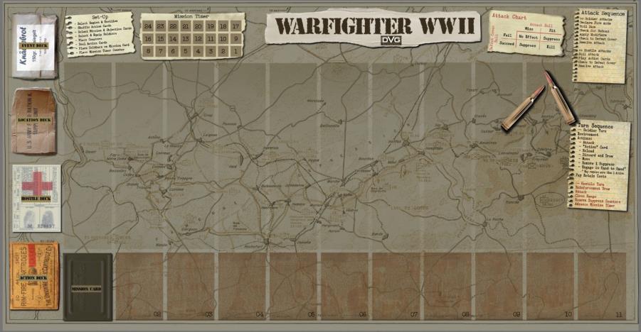 Warfighter Wwii Neoprene Mat Warfighter Wwii Noble Knight Games