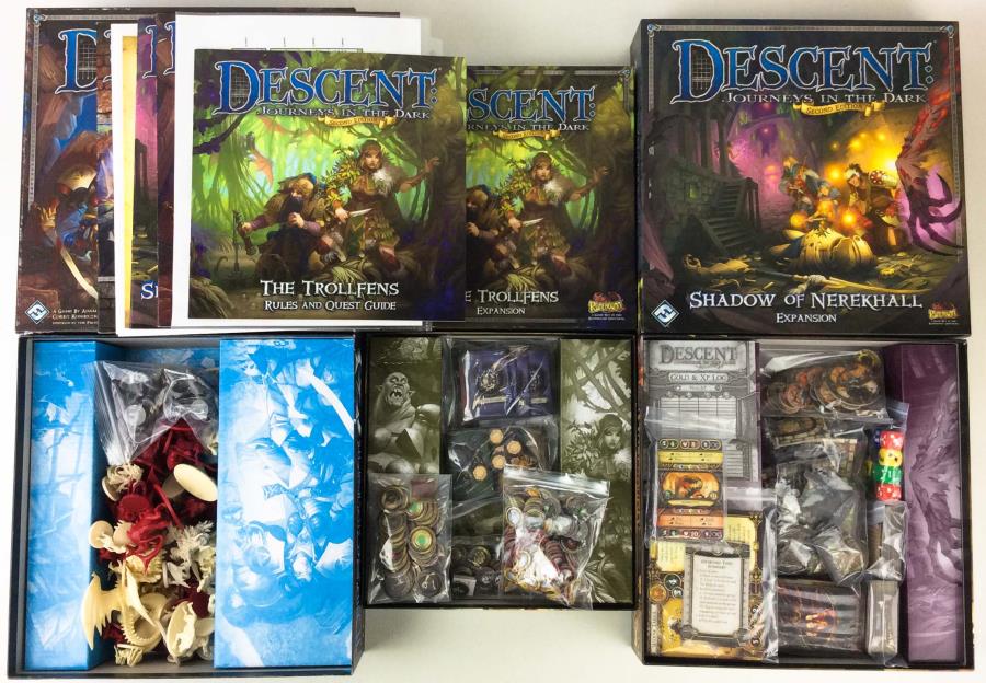 Descent Seconde Edition 2e jeu de plateau Dungeon portes X 3-RPG-Paysage 