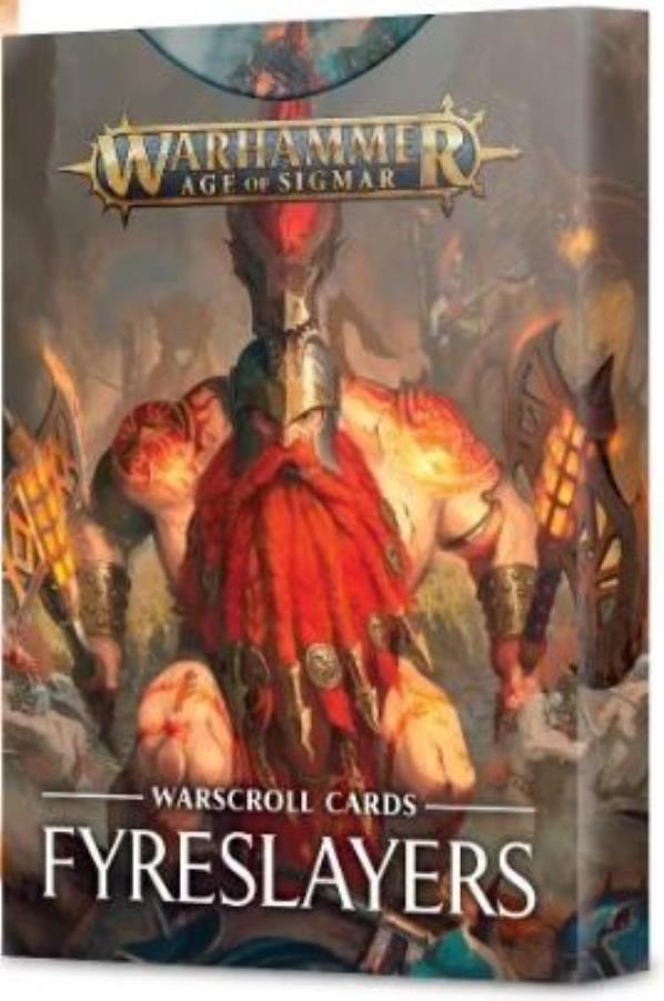 Warhammer Age of Sigmar Fyreslayers Fyreslayers  Warscroll Cards