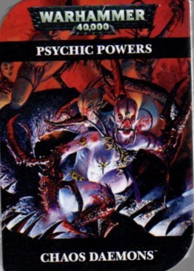Psychic Power Cards Chaos Daemons Warhammer 40k Noble Knight Games