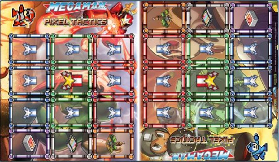 Playmat Megaman Pixel Tactics Playmat Noble Knight Games