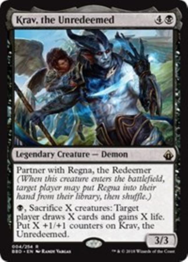 Krav The Unredeemed R Foil Battlebond Noble Knight