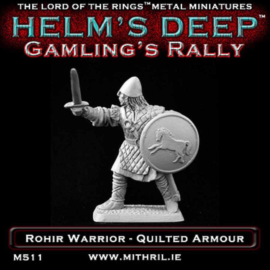 Rohir Warrior In Quilted Armor W Sword
