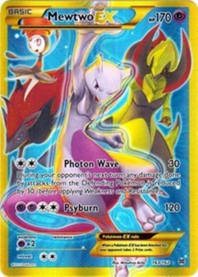 Mewtwo Ex 163 Secret Full Art Secret R 163 Holo Xy Breakthrough Noble Knight Games