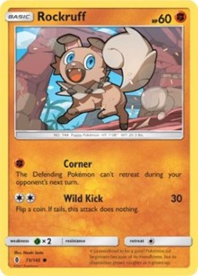 Rockruff C 73 Pokemon Sun Moon Guardians Rising Noble