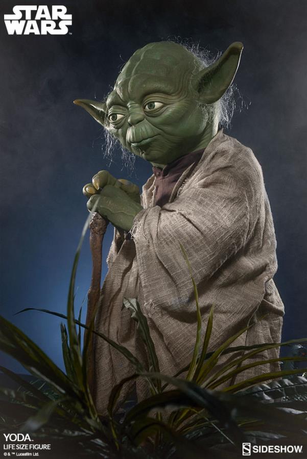 yoda life size figure