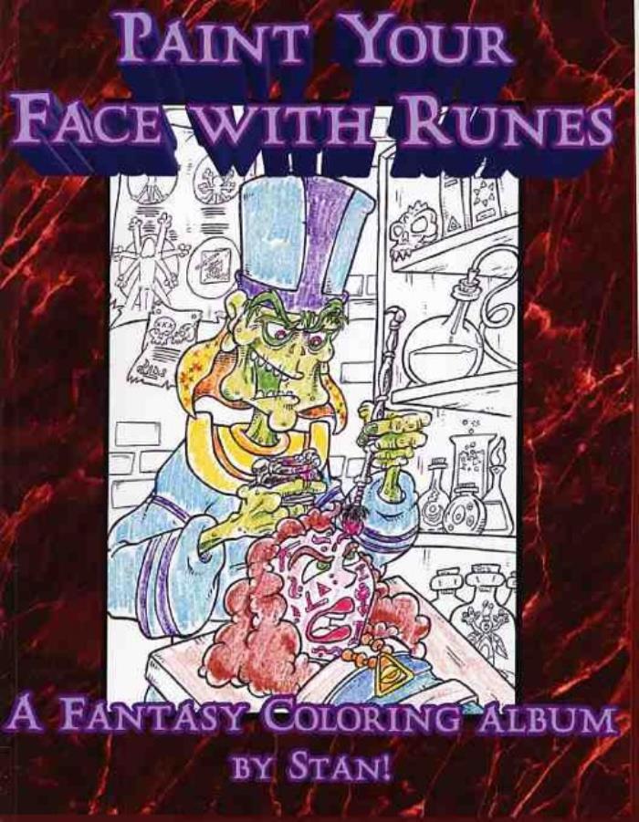Paint Your Face With Runes Coloring Book Noble Knight Games