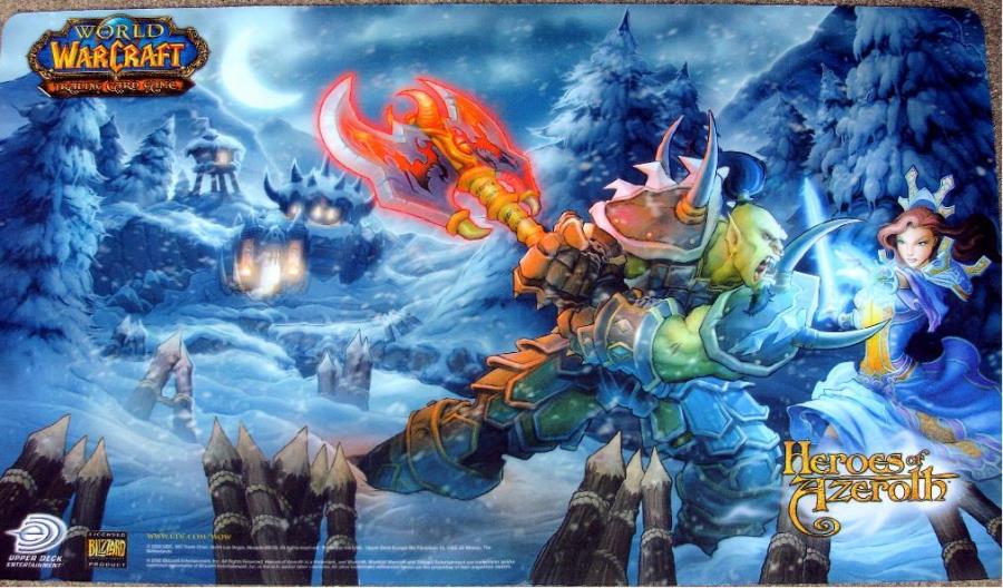 World of WarCraft Heroes of Azeroth Vibrant Graphic Playmat Card Game Sealed NEW 