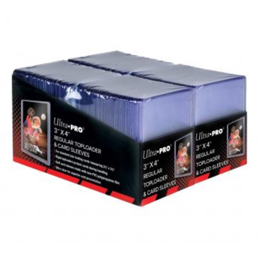 Includes 100 toploaders and 100 Sleeves Ultra Pro 3 x 4 Toploaders and Clear Sleeves for Collectible Trading Cards