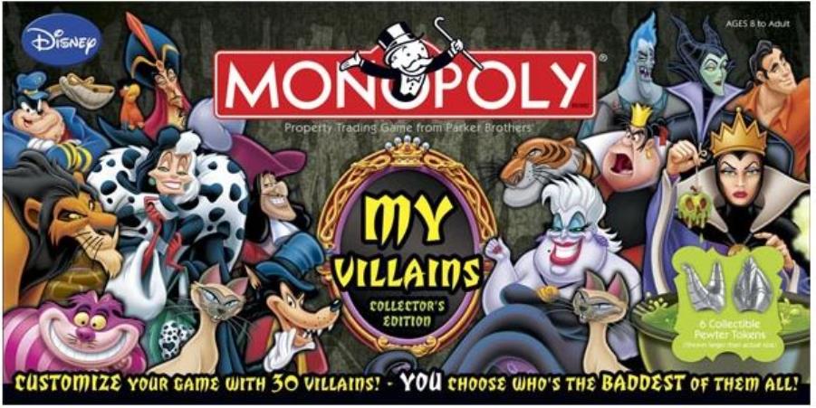 Monopoly Disney My Villains Collector S Edition Monopoly