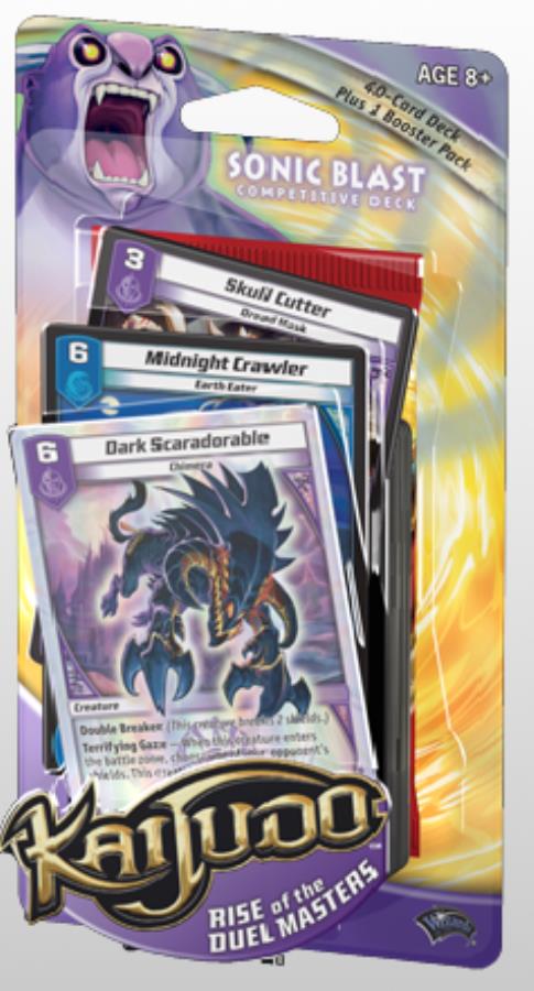 Kaijudo Rise of The Duel Masters Competitive Deck Sonic Blast for sale online 