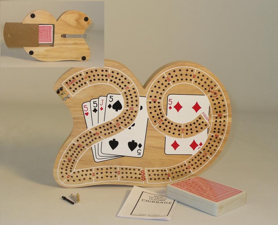 29 Shaped Cribbage Board Noble Knight Games
