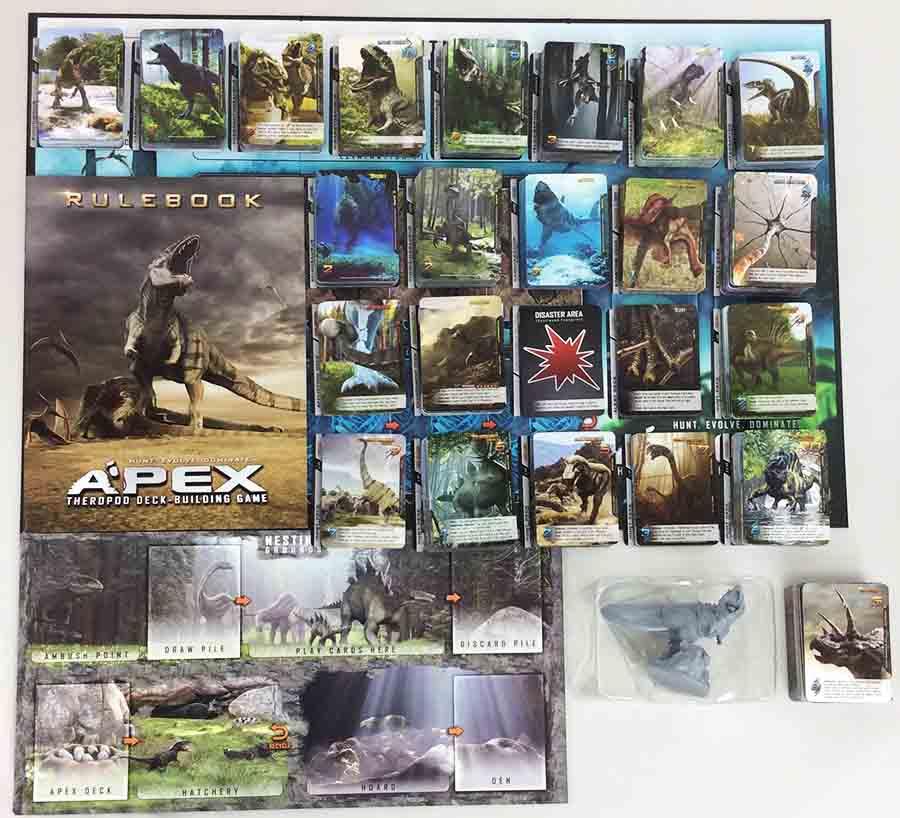 Apex Theropod Deck Building Game 2nd Edition Collection Base Game 4 Expansions Cardgame Noble Knight Games