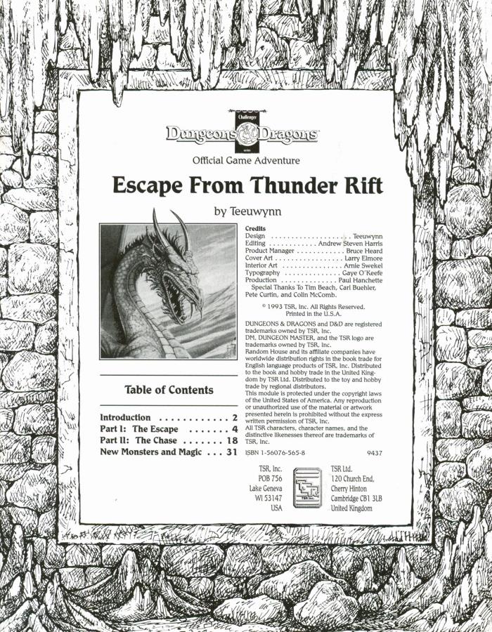 Cover of Escape from Thunder Rift