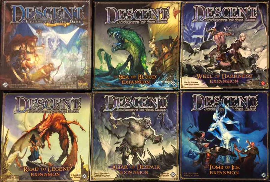 Descent 2nd Edition Collection 5 Base Game 5 Expansions