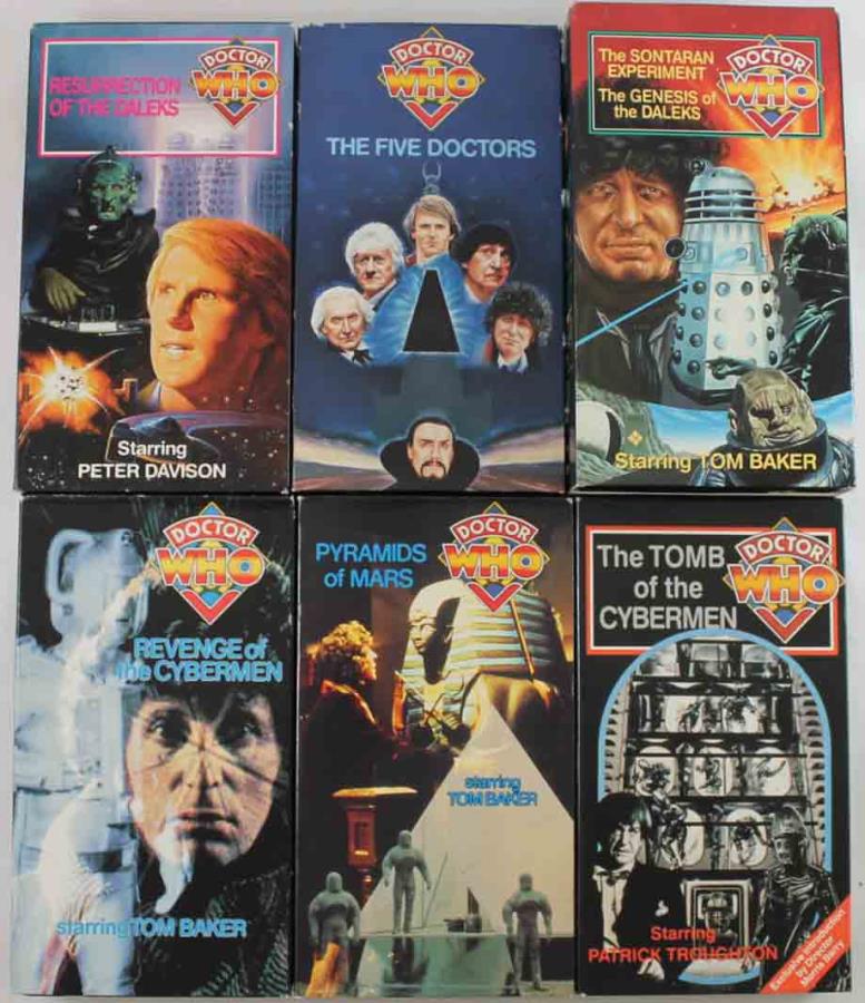 Dr Who Vhs Collection 7 Videos Doctor Who Vhs Noble Knight Games