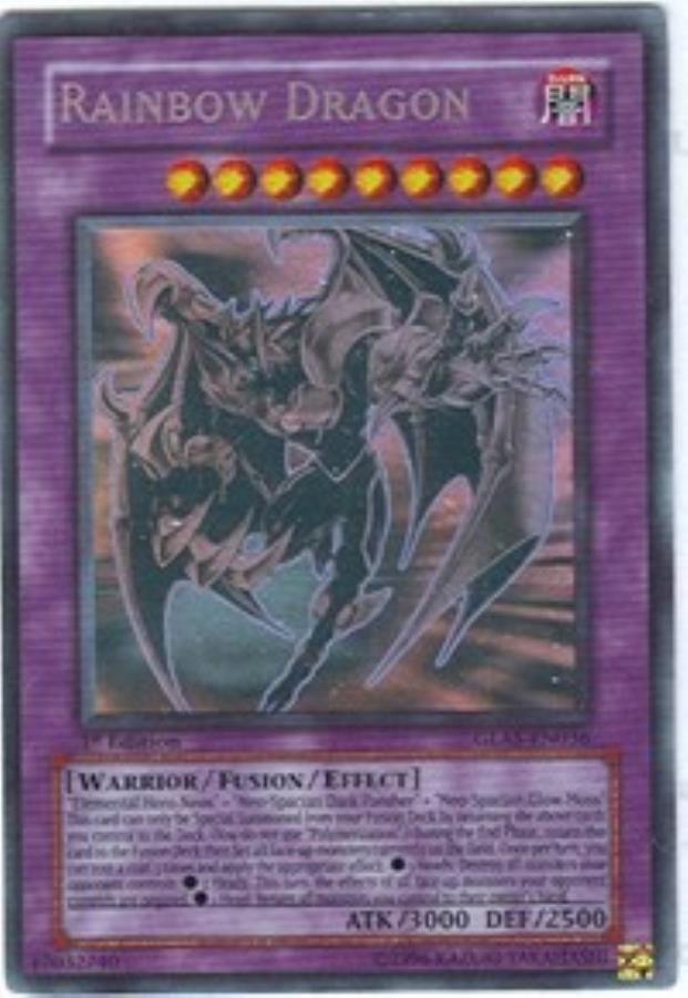 Elemental Hero Chaos Neos Rainbow Dragon Misprint Ghost Rare Ygo Gladiator S Assault Noble Knight Games