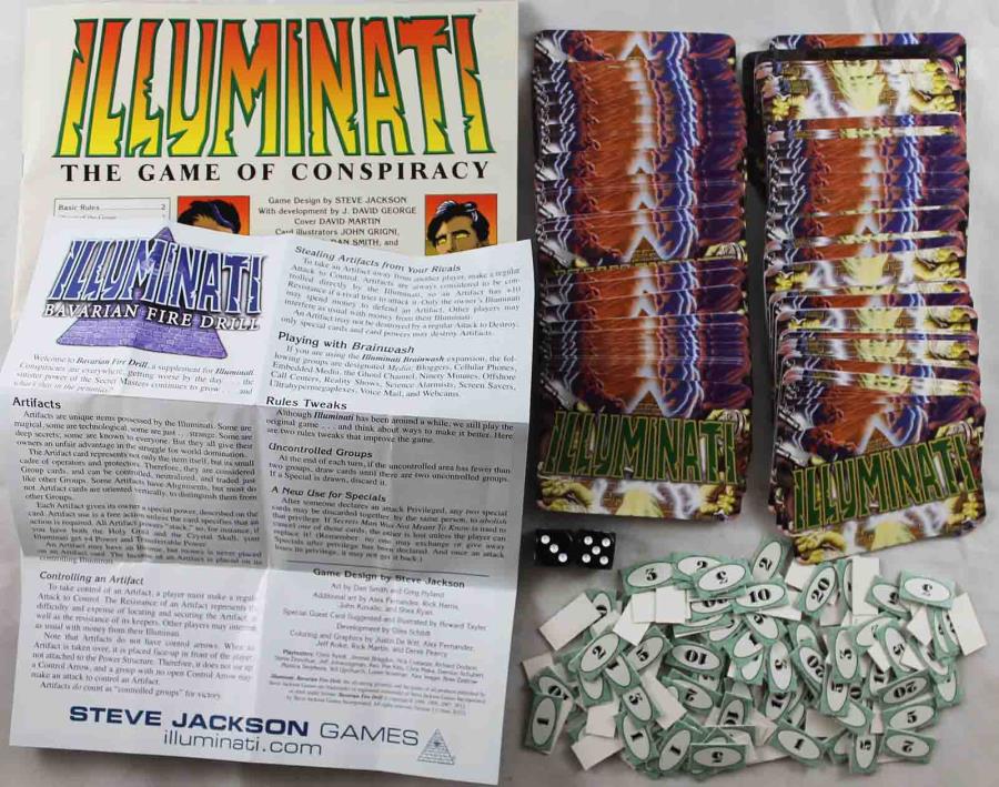 Illuminati Deluxe Edition 2 Pack Base Game Bavarian Fire - 