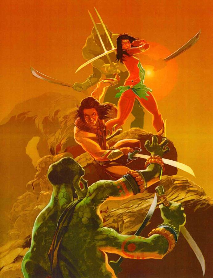 John Carter And Dejah Thoris Print Kickstarter Exclusive Noble Knight Games