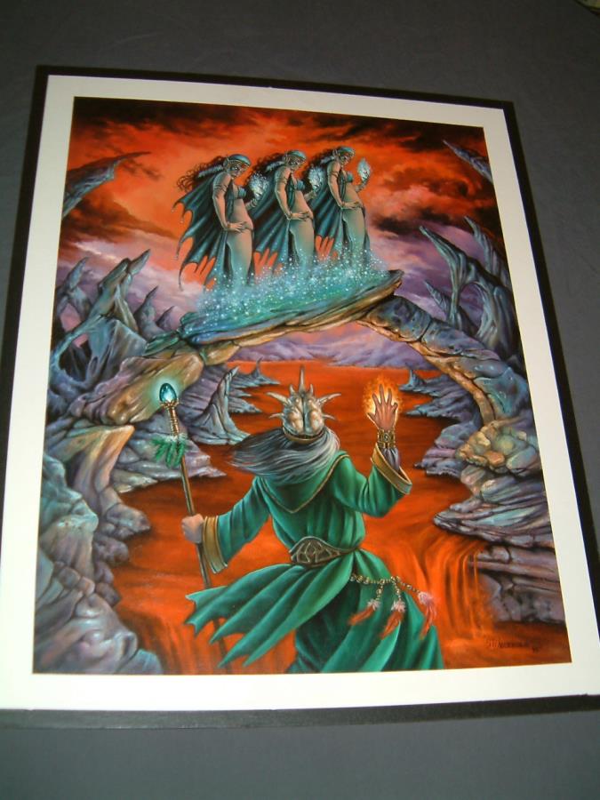 Tsr Ad D 2nd Edition Player S Handbook Interior 16 X 21 Original Painting Original Art Noble Knight Games