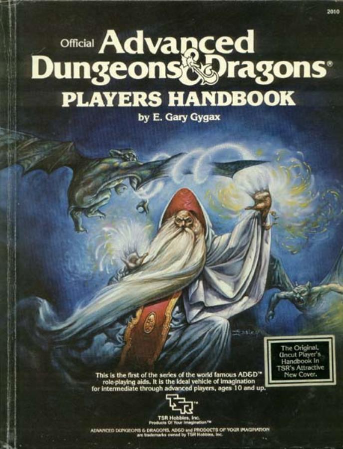 Player S Handbook 2nd Cover Orange Spine Ad D 1st Ed Noble Knight Games