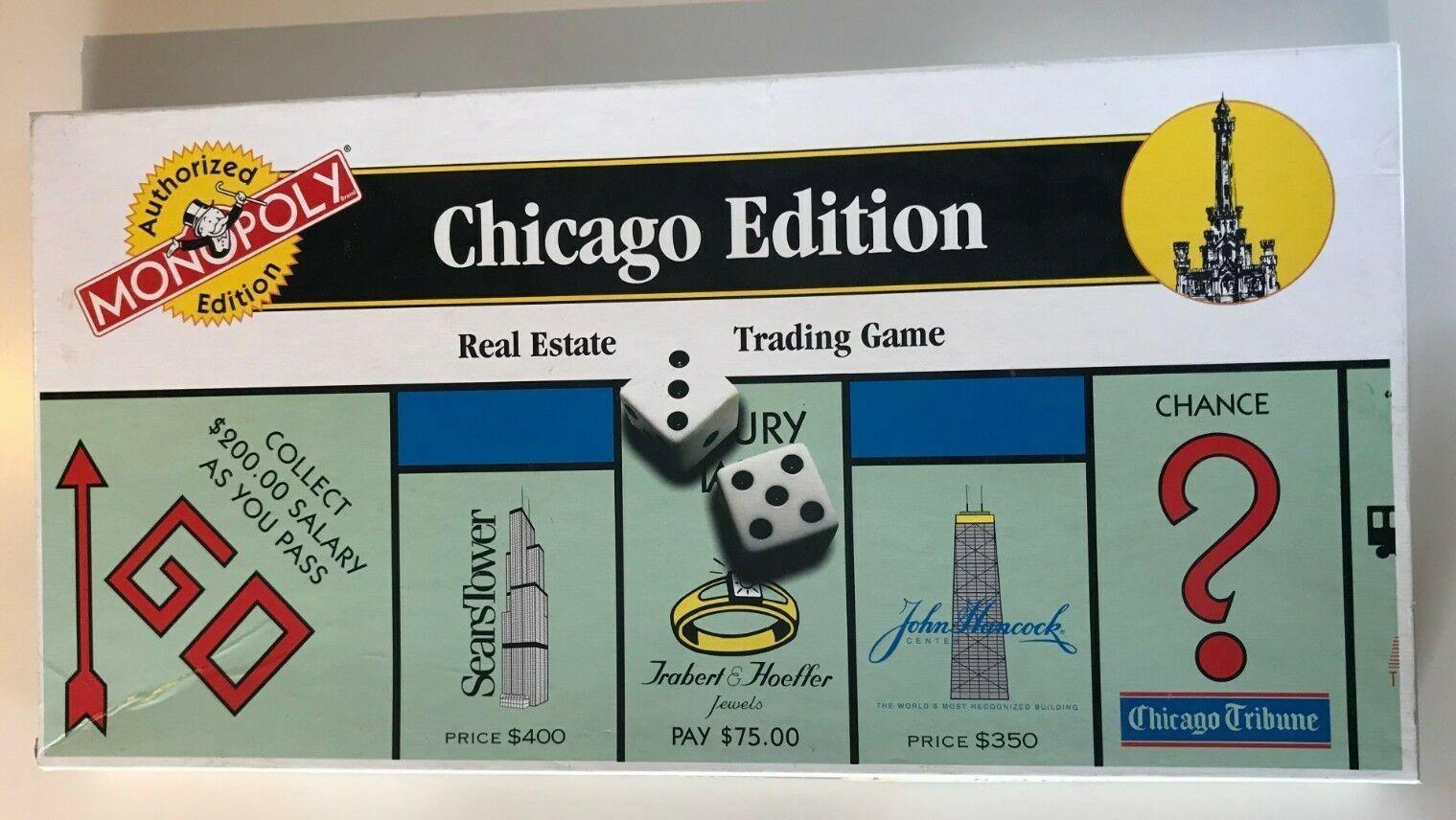 USAOpoly Monopoly Monopoly Chicago Collector's Ed (1995 Ed) EX eBay