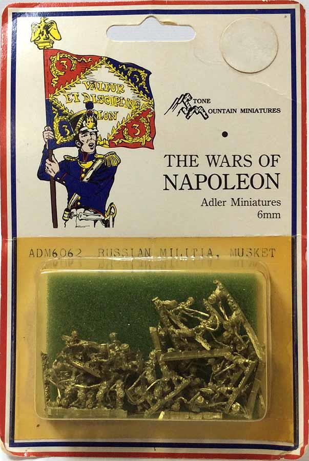 Adler Minis Napoleonic Mini 6mm Russian Militia w/Musket ...