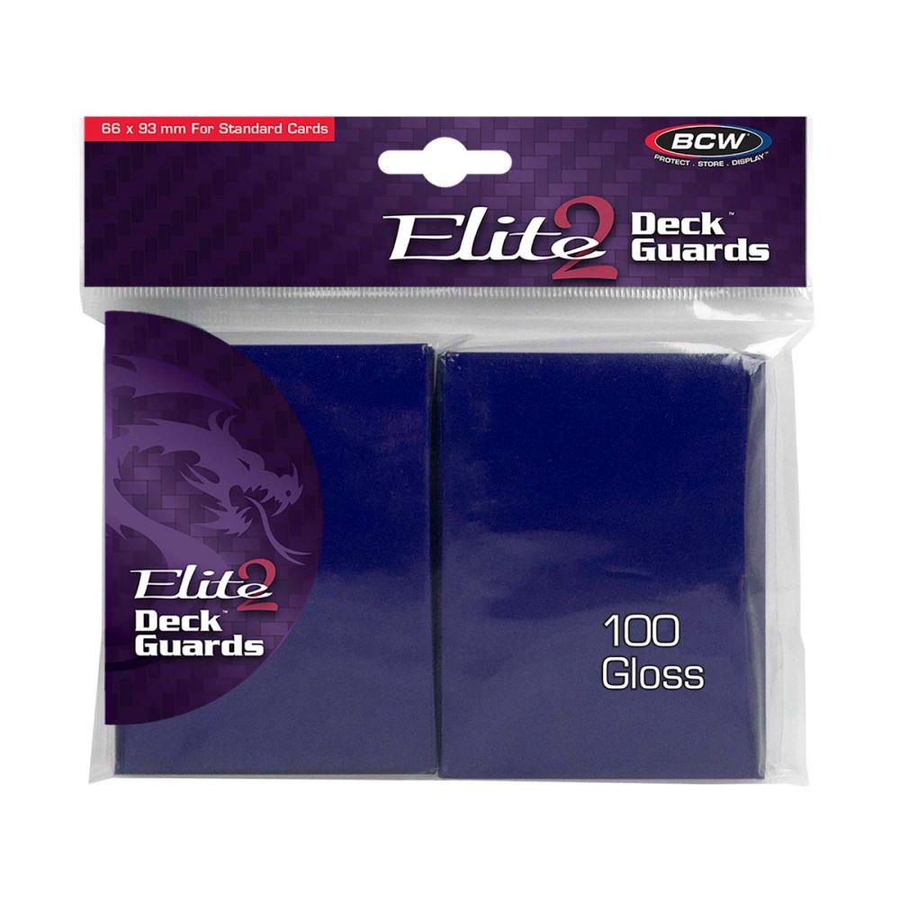 BCW Card Sleeves Elite 2 Gloss Card Sleeves Blue (100) New