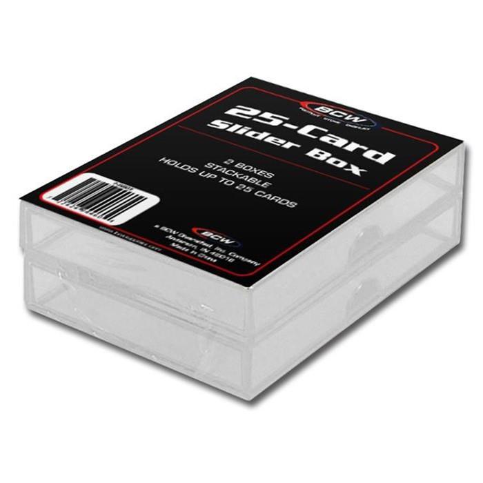 BCW Card Storage Box 2 Piece Slider Box 25 Count SW eBay