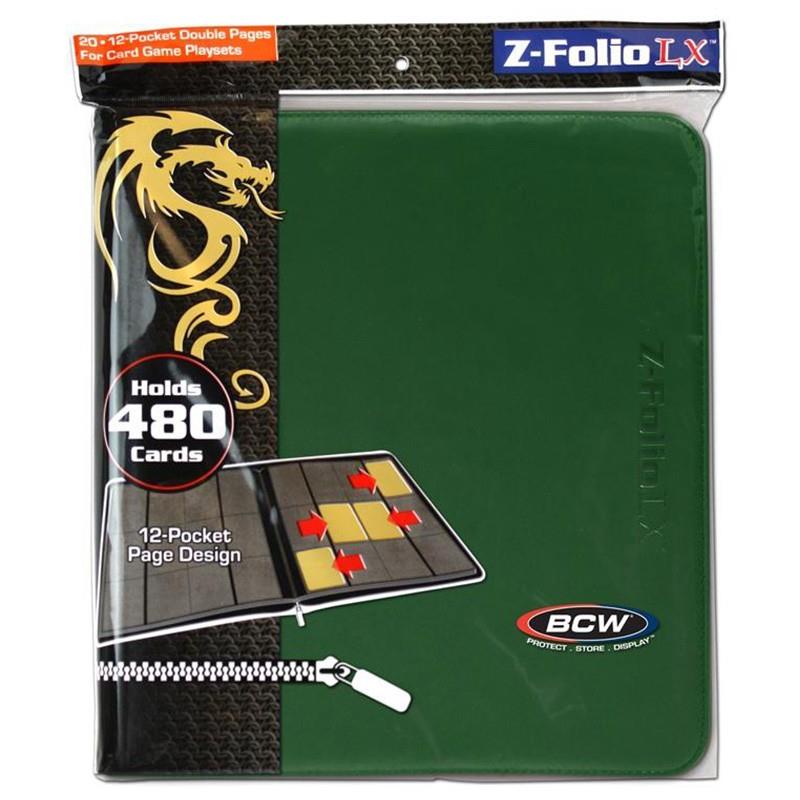 BCW Binder ZFolio 12Pocket LX Album Green New eBay