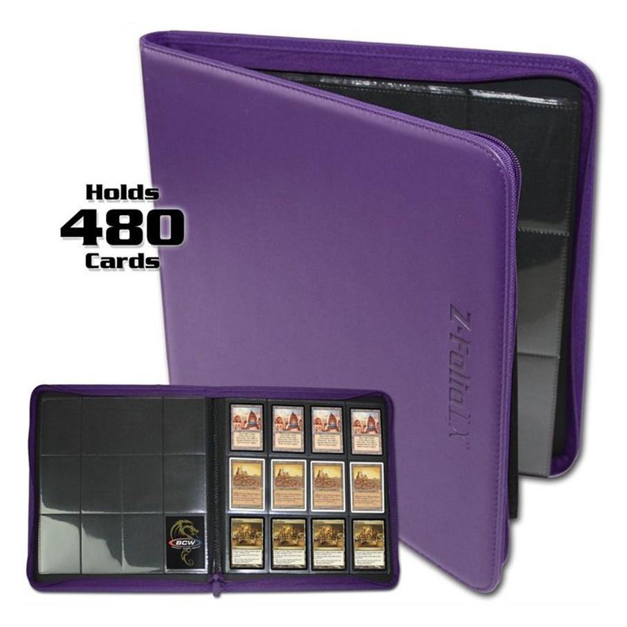 BCW Binder ZFolio 12Pocket LX Album Purple New eBay