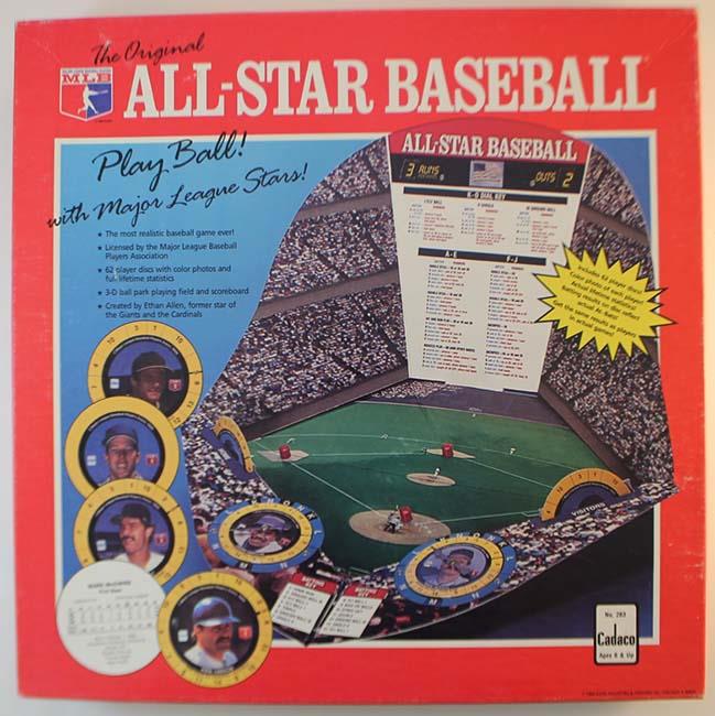 Cadaco Boardgame AllStar Baseball (2nd Printing) Box VG eBay