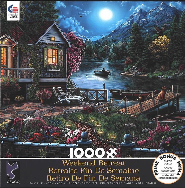 Ceaco Puzzle Weekend Retreat - Nighttime Mountain Cabin New | eBay