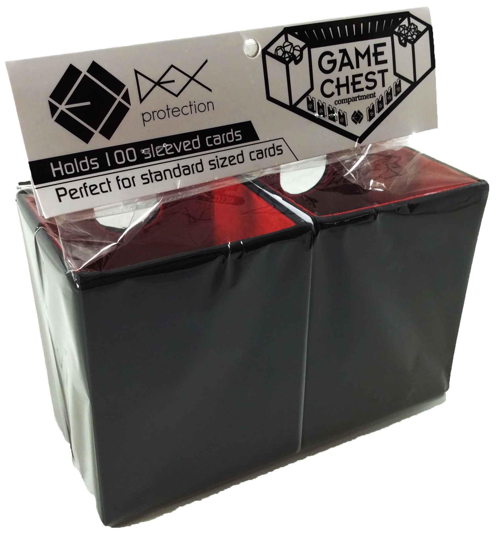 Dex Protection Chest Deck Box Supreme Game Chest Inserts Black New