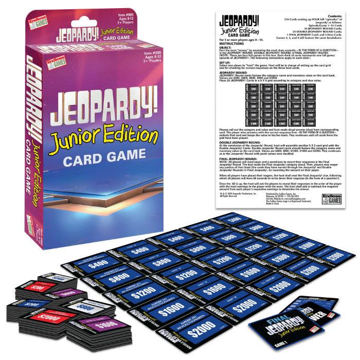 Endless Games Children s Game Jeopardy Card Game Junior Ed New EBay