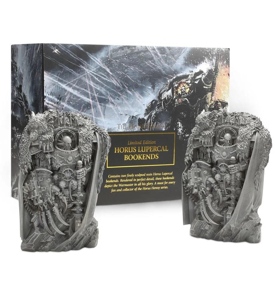 Games Workshop 40k Novel Horus Lupercal Bookends (Limited ... Strong, well made and very unique.