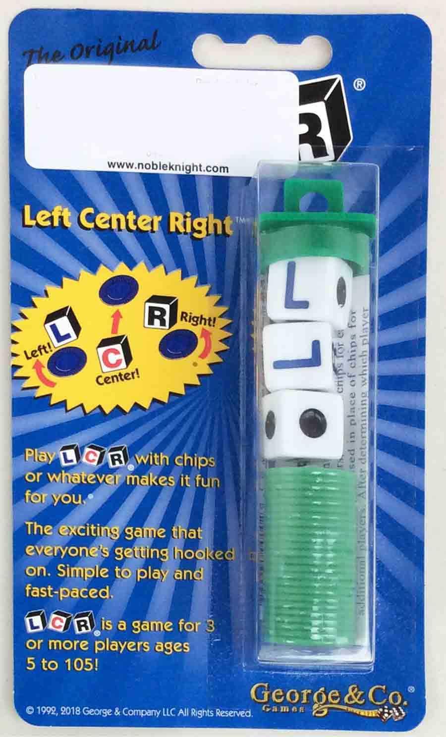 & Co. LCR Dice LCR Left Center Right Dice Game Random Color