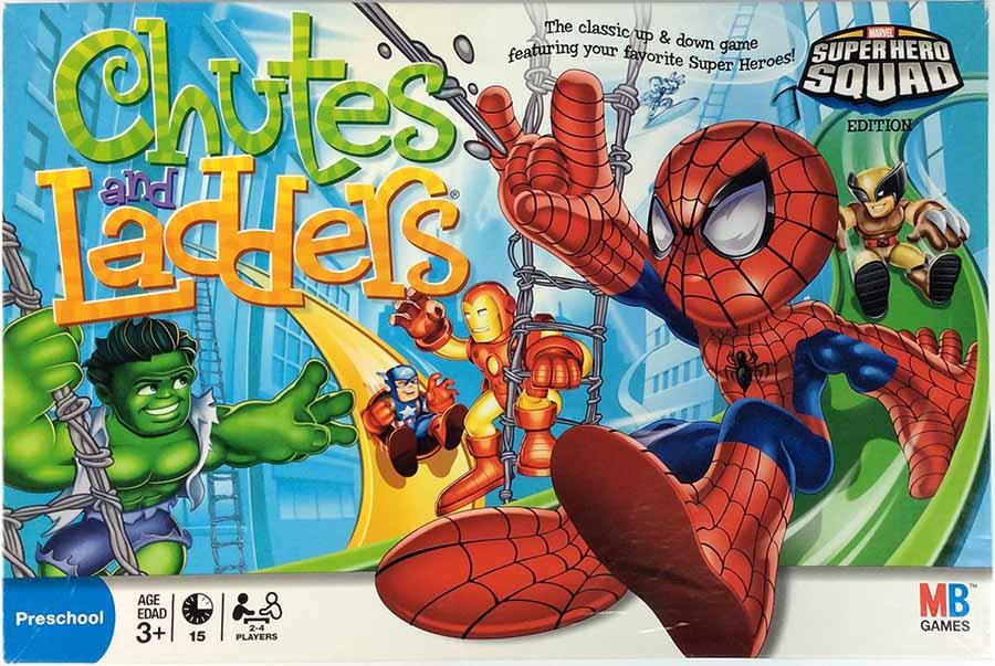 MTB Boardgame Chutes and Ladders (Marvel Super Hero Squad Ed) Fair eBay