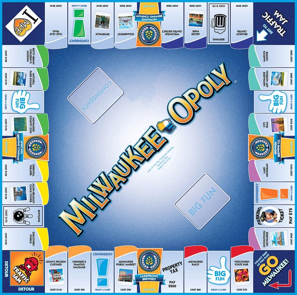 Late for the Sky Board Game MilwaukeeOpoly SW eBay