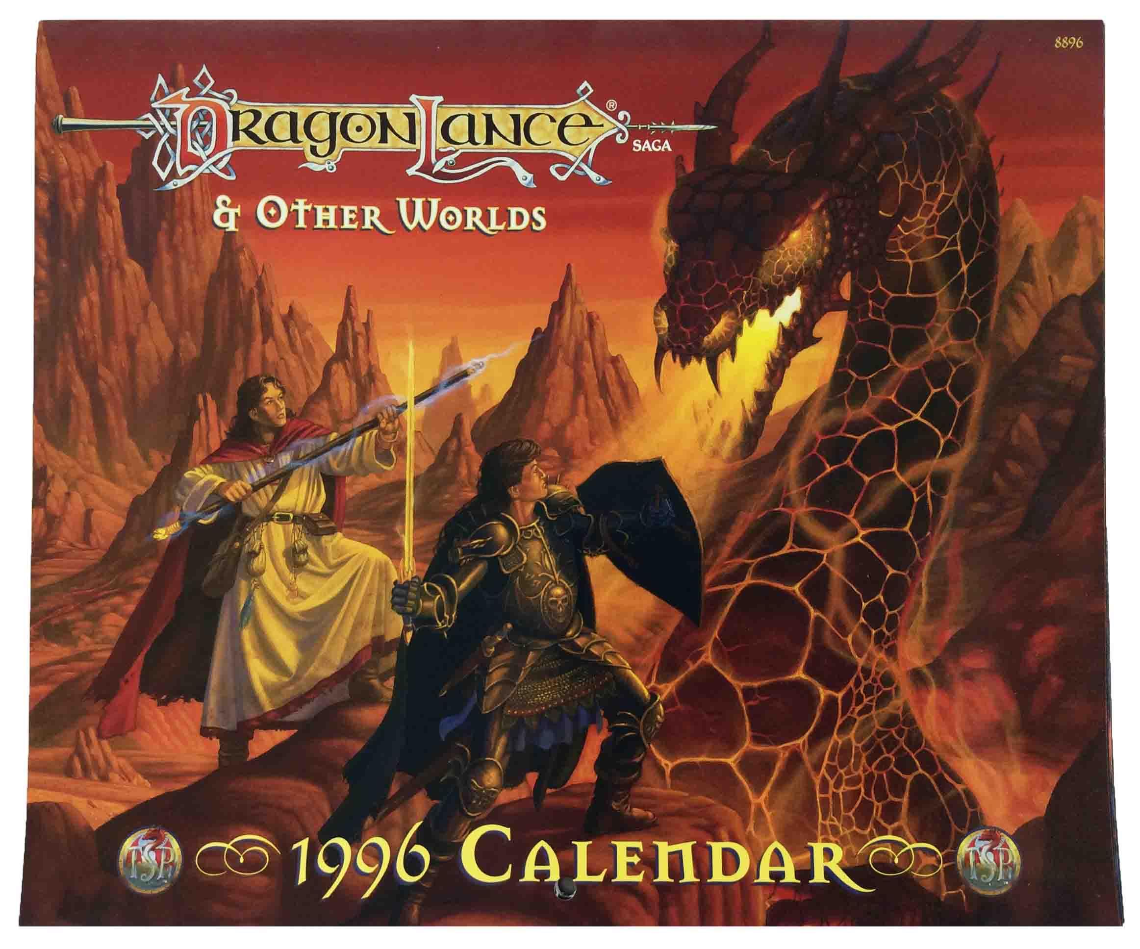 TSR Dragonlance 1996 Dragonlance & Other Worlds Calendar VG eBay