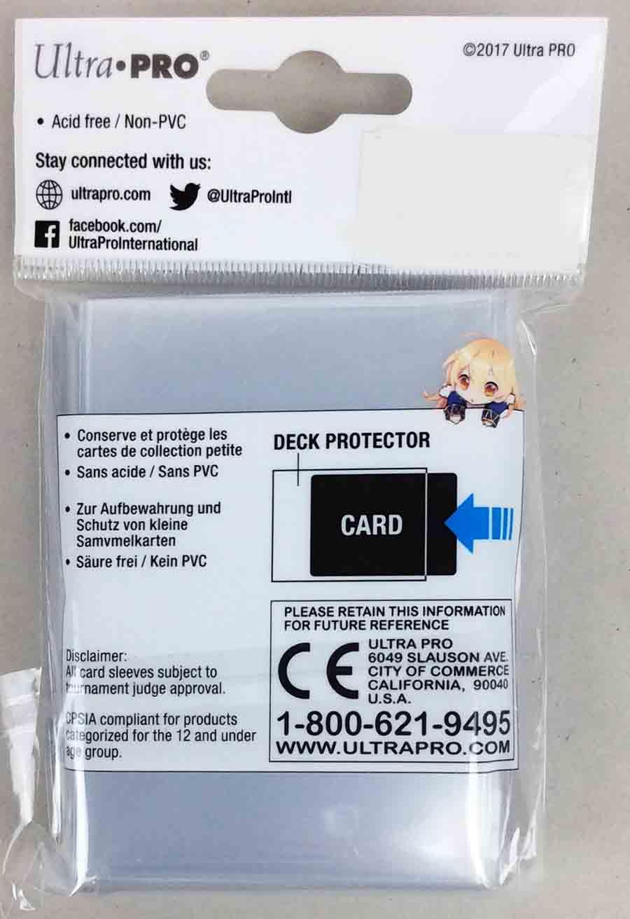 Ultra Pro Small Card Sleeves Deck Protector Sleeves Small, Clear (60) MINT eBay
